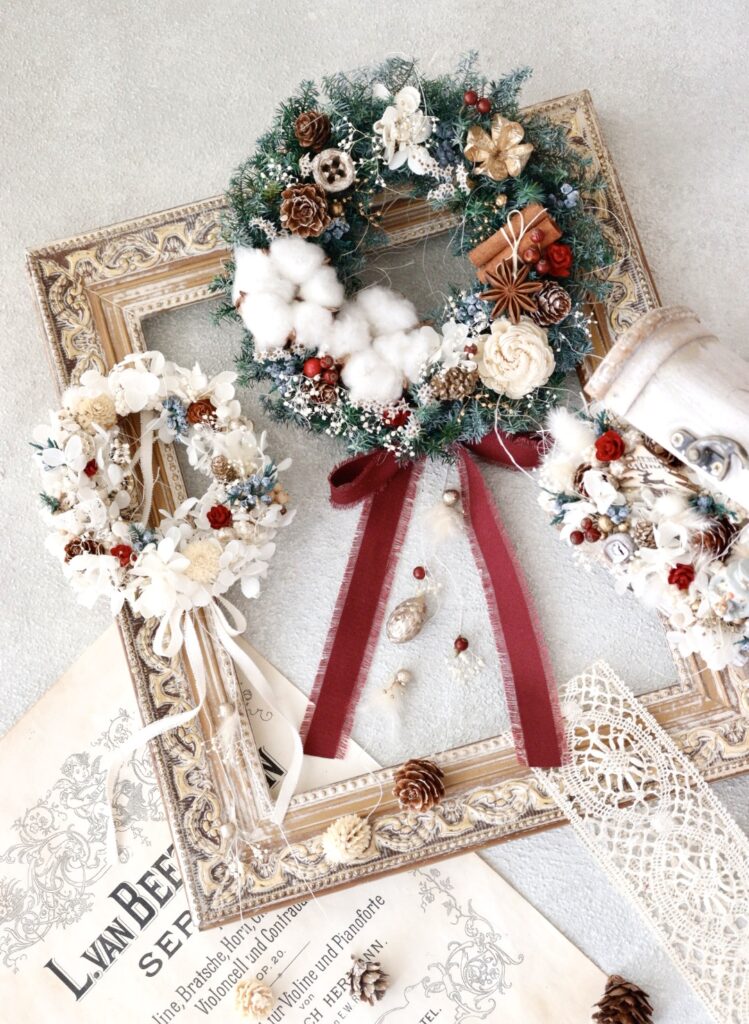 シャンシャン様♡ご確認用♡【健康祈願】Xmasオーロラリース